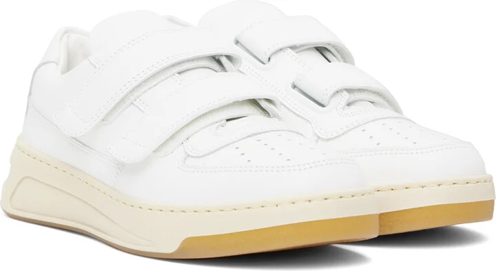 Acne Studios White Velcro Strap Sneakers - Image 4