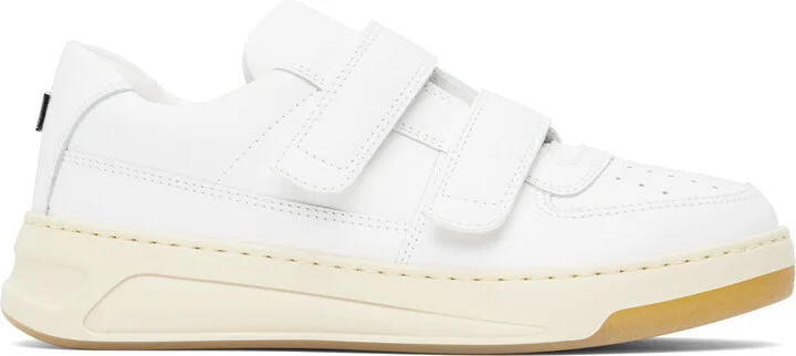 Acne Studios White Velcro Strap Sneakers