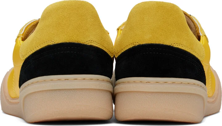 Acne Studios Yellow & Black Lace-Up Sneakers - Image 2