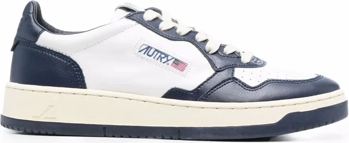 Action panelled low-top sneakers
