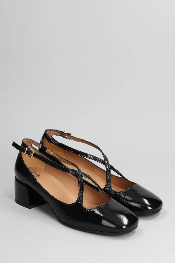 Actress Pumps In Black Leather - Image 2