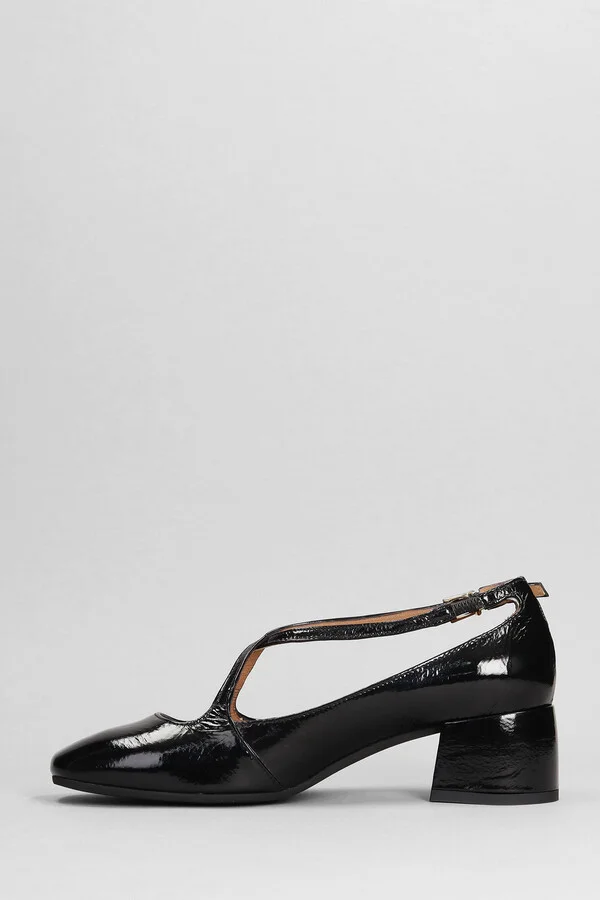 Actress Pumps In Black Leather - Image 3