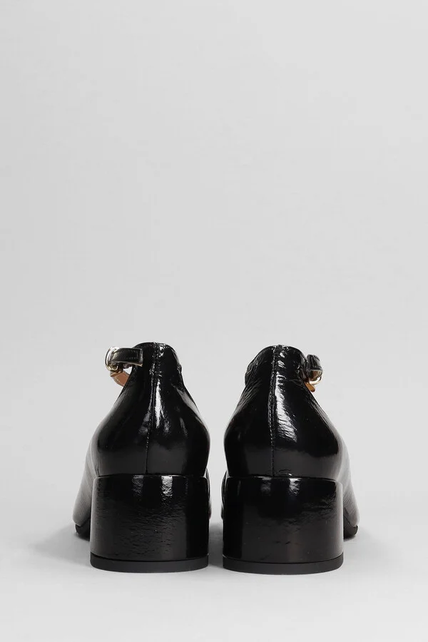 Actress Pumps In Black Leather - Image 4