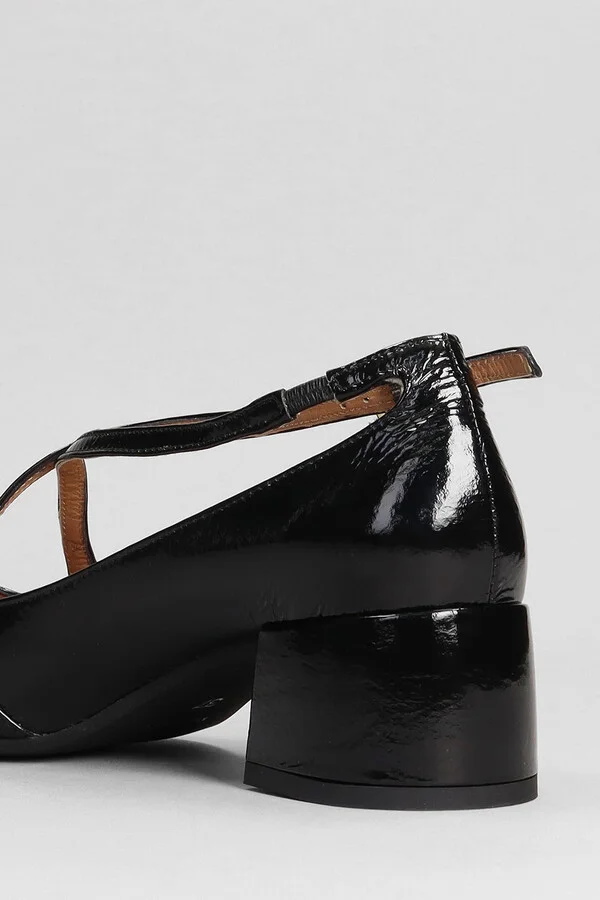 Actress Pumps In Black Leather - Image 5