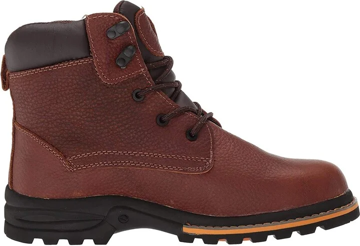 Ad Tec 6" Heavy Duty Work Boots For Men Breathable Full Grain Leather