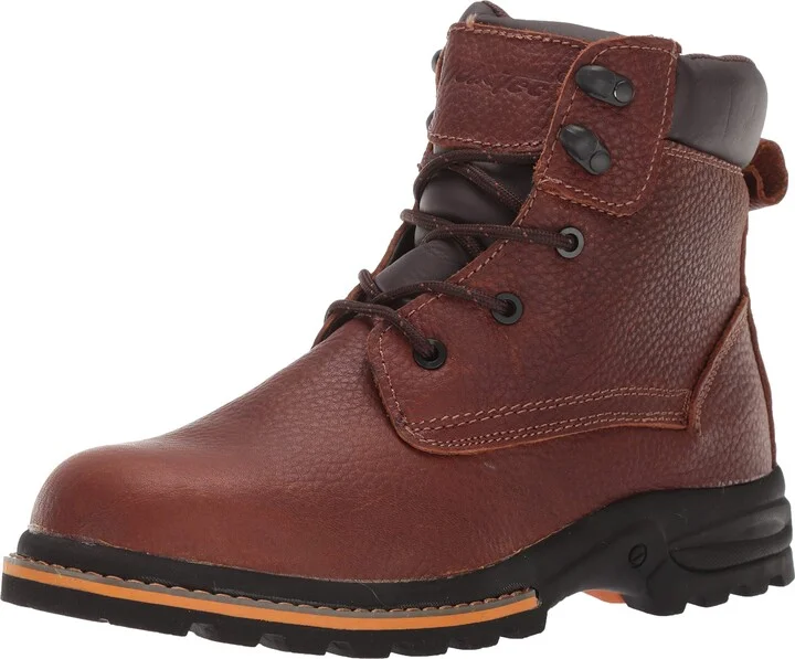 Ad Tec 6" Heavy Duty Work Boots For Men Breathable Full Grain Leather