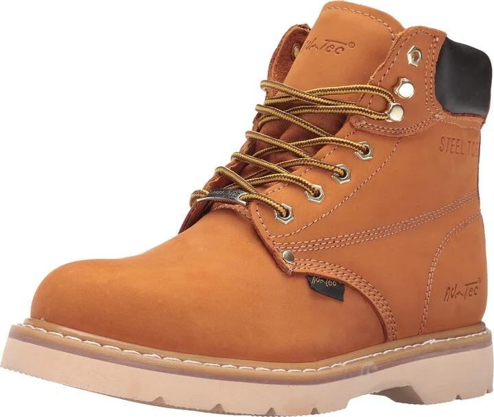 Ad Tec 6in Steel Toe Nubuck Leather Work Boot for Man