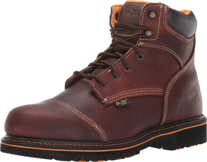 Ad Tec 6in Tumbled Leather Work Boots for Men