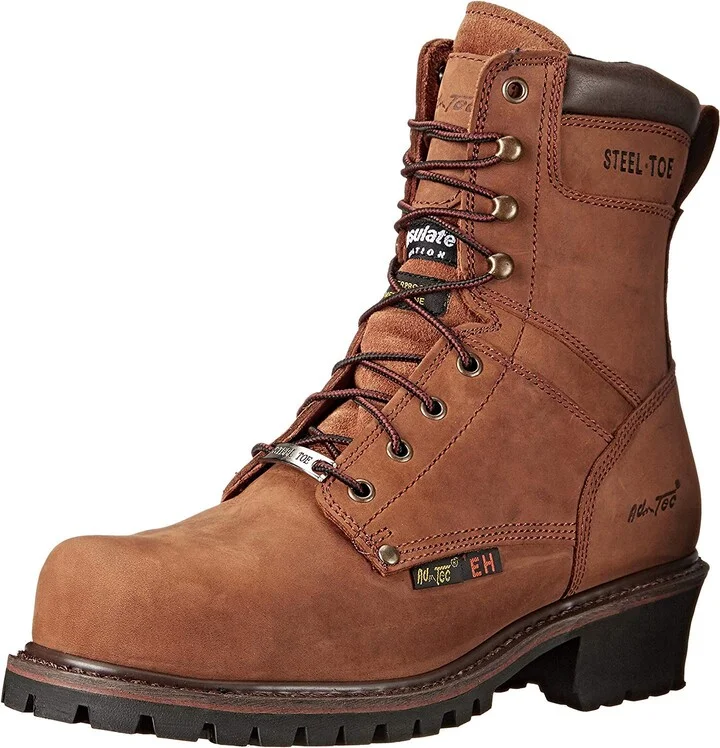 Ad Tec 9 Inch Super Logger Boots for Men