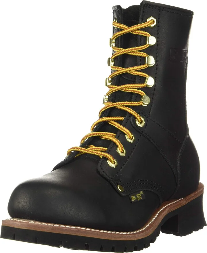 Ad Tec 9in Mens Logger Full Grain Oiled Leather Work Boots