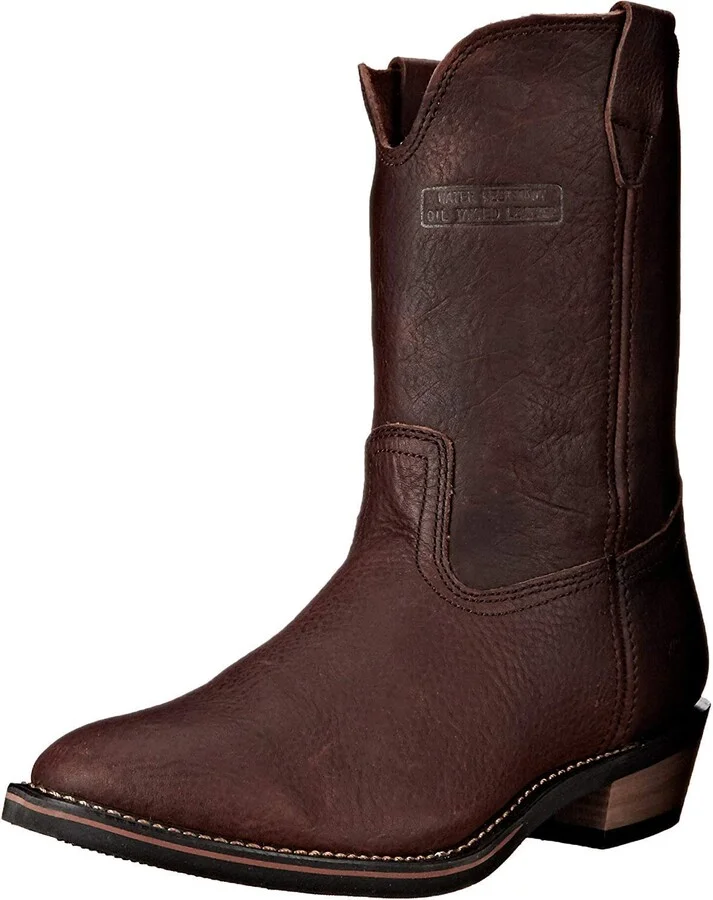 Ad Tec Men's 11" Ranch Wellington Boot | Full Grain Leather Western Work Boots for Men with Goodyear Welt