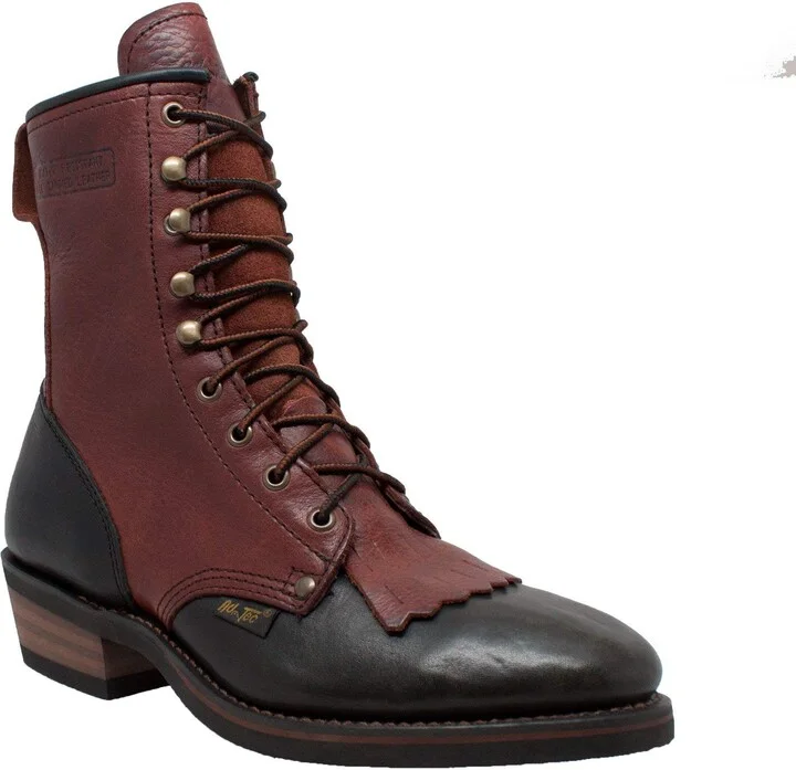 Ad Tec Mens 9 in Packer Full Grain Tumbled Leather Work Boot