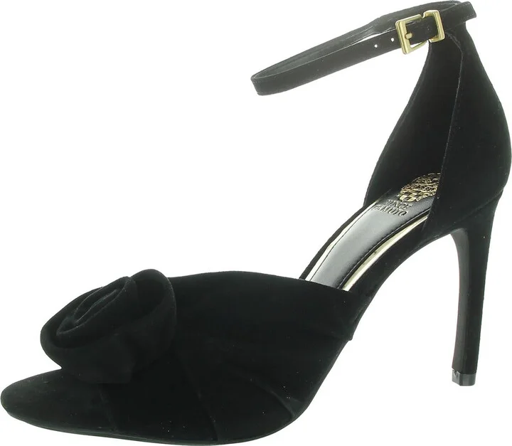 Adaline Womens Satin Rosette Heels