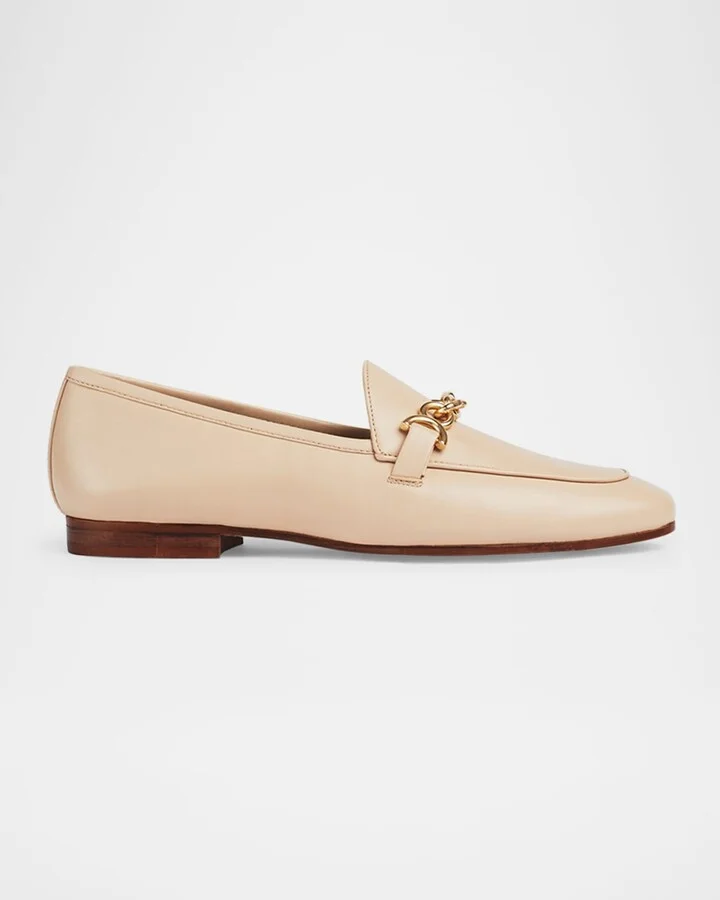 Adalynn Leather Chain Loafers
