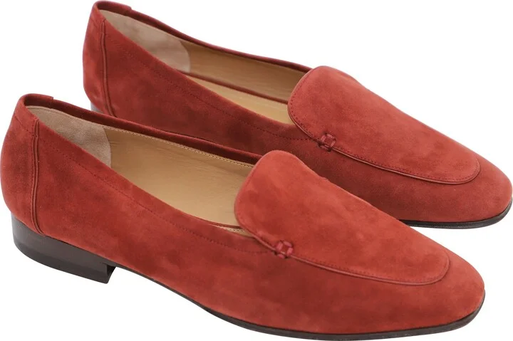Adam Loafer in Dark Vermillion Suede