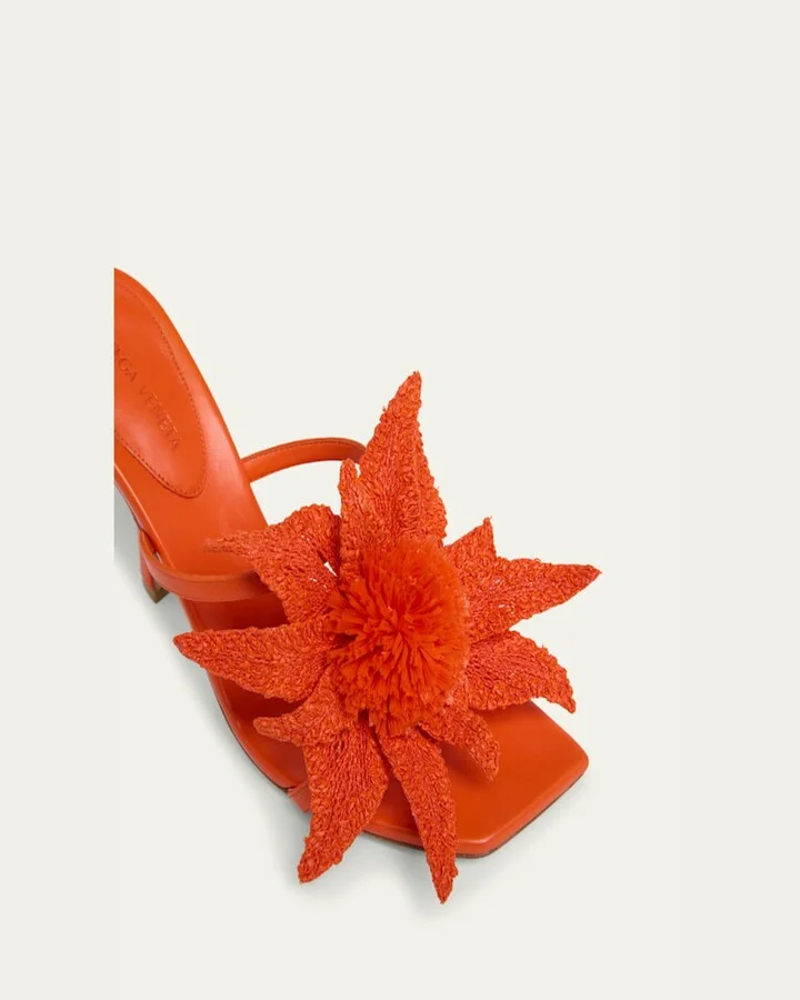 Adam Napa Sandals with Raffia Flower - Image 6