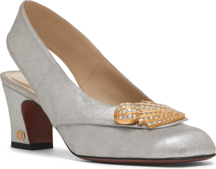 Adamantine Slingback Pump
