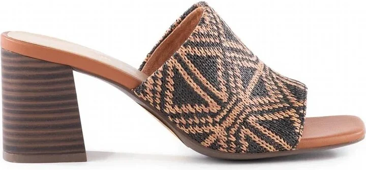 Adapt Raffia Sandal In Brown/black