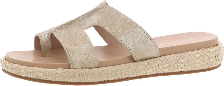 Addara 27 Womens Metallic Leather Slide Sandals