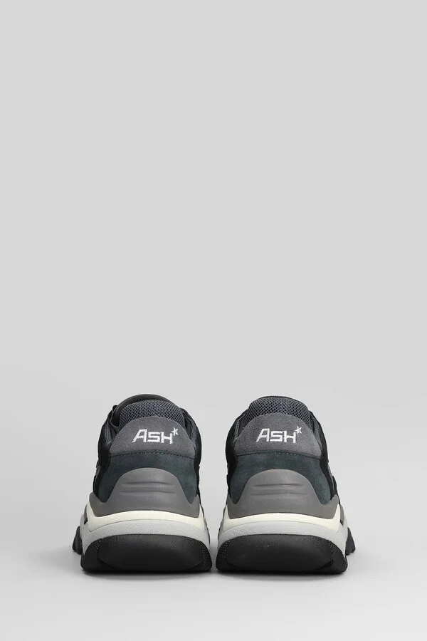 Addict Sneakers In Grey Suede And Fabric - Image 4