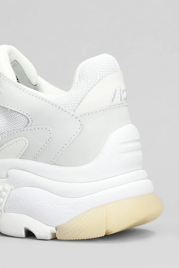 Addict Sneakers In White Leather And Fabric - Image 5