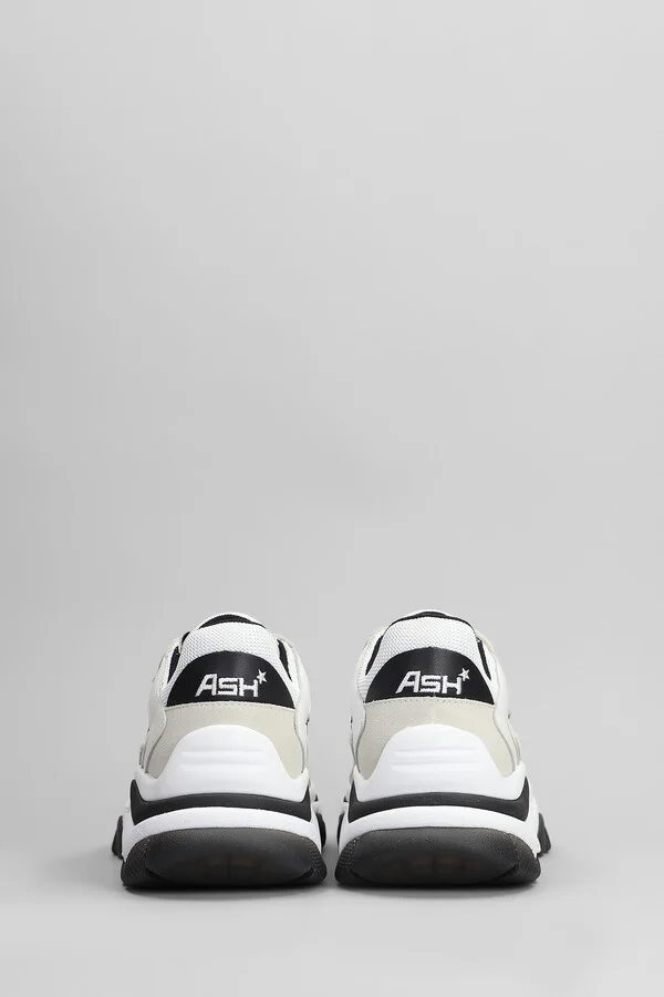 Addict Sneakers In White Leather And Fabric - Image 4