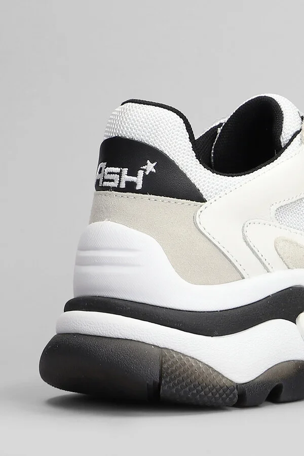 Addict Sneakers In White Leather And Fabric - Image 5