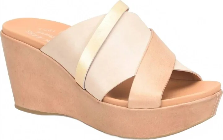 Addie In Metallic Light Brown