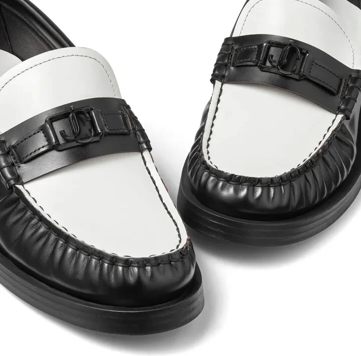 Addie logo-plaque leather loafers - Image 5