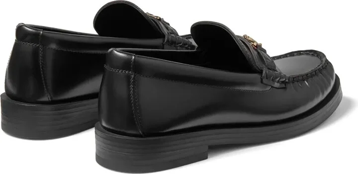 Addie logo-plaque leather loafers - Image 3