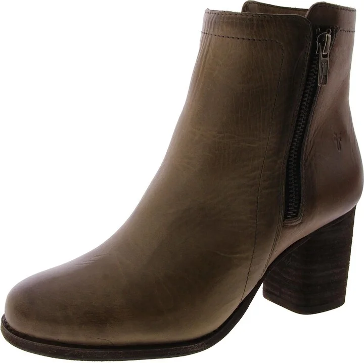 Addie Womens Leather Ankle Booties