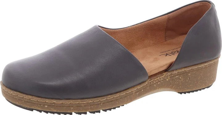 Addie Womens Leather D'Orsay Clogs