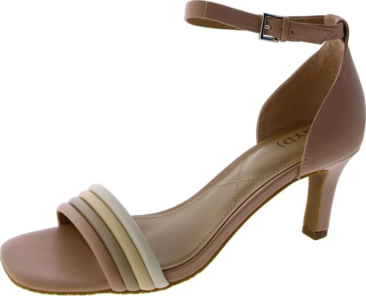Addie Womens Leather Dressy Heels