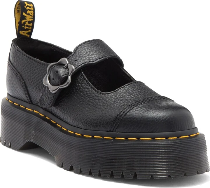 Addina Flower Buckle Platform Mary Jane