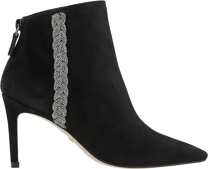 Addison 85 Suede Bootie In Black