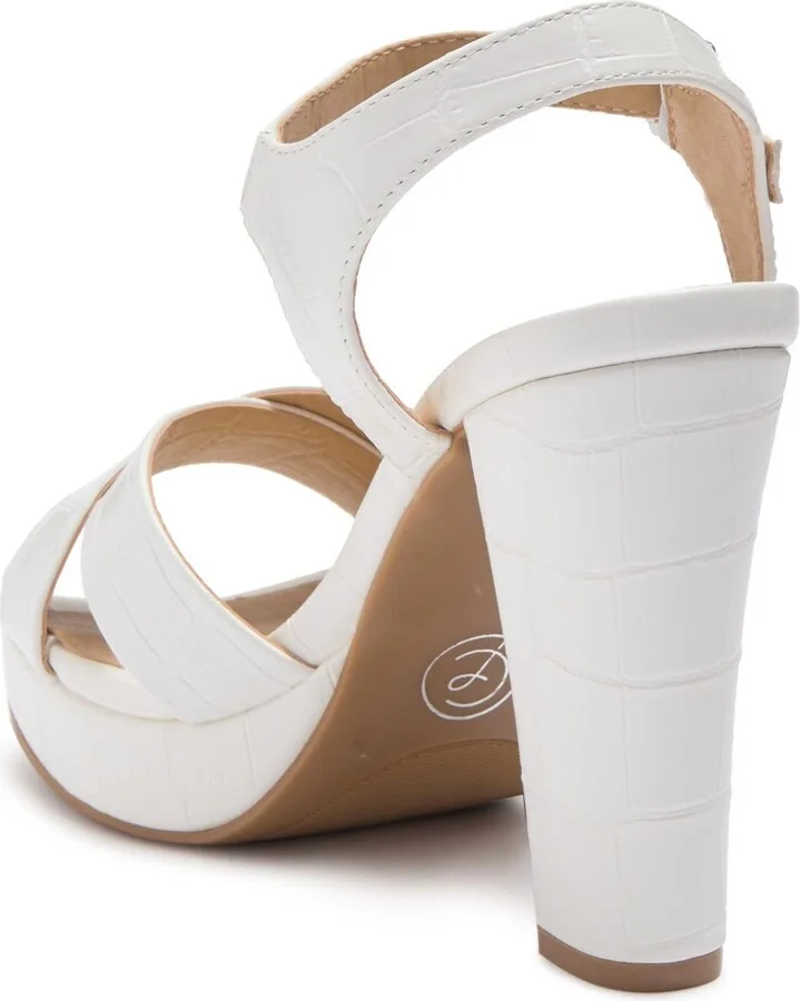 Addy Croc-Embossed Platform Sandal - Image 2