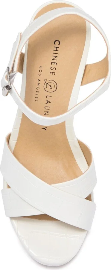 Addy Croc-Embossed Platform Sandal - Image 4