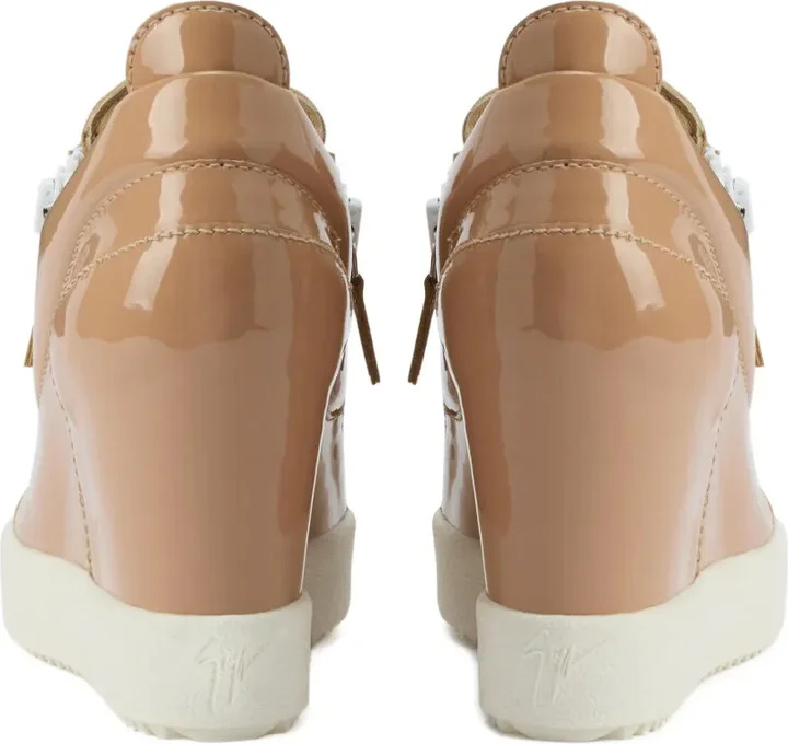 Addy Wedge patent-leather wedge trainers - Image 3