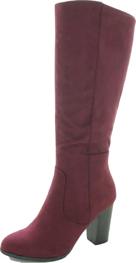 Addy Womens Faux Suede Tall Knee-High Boots