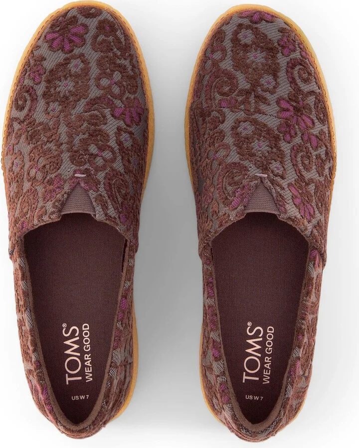 Adelaide Basil Floral Brocade Espadrille Slip On - Image 5