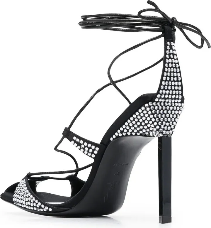 Adele 105mm crystal-embellished sandals - Image 3
