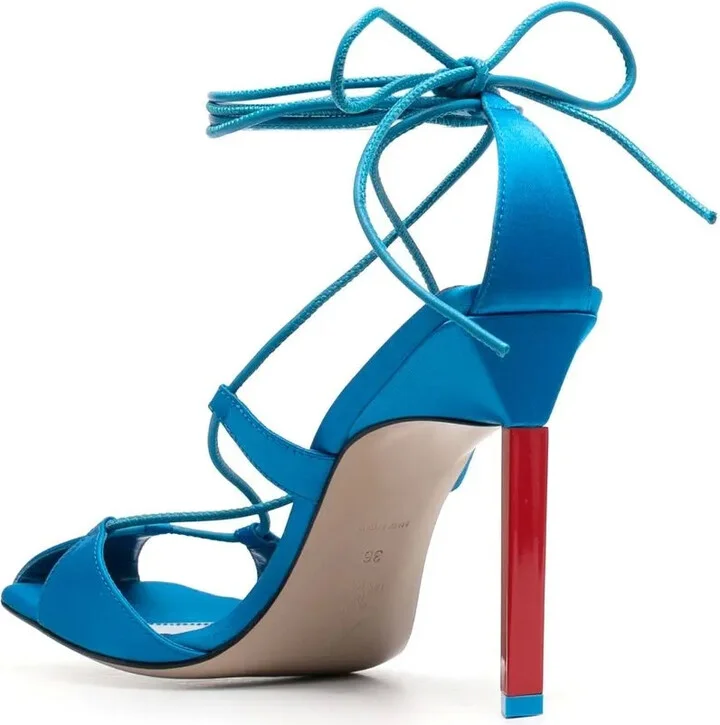 Adele 105mm lace-up sandals - Image 3