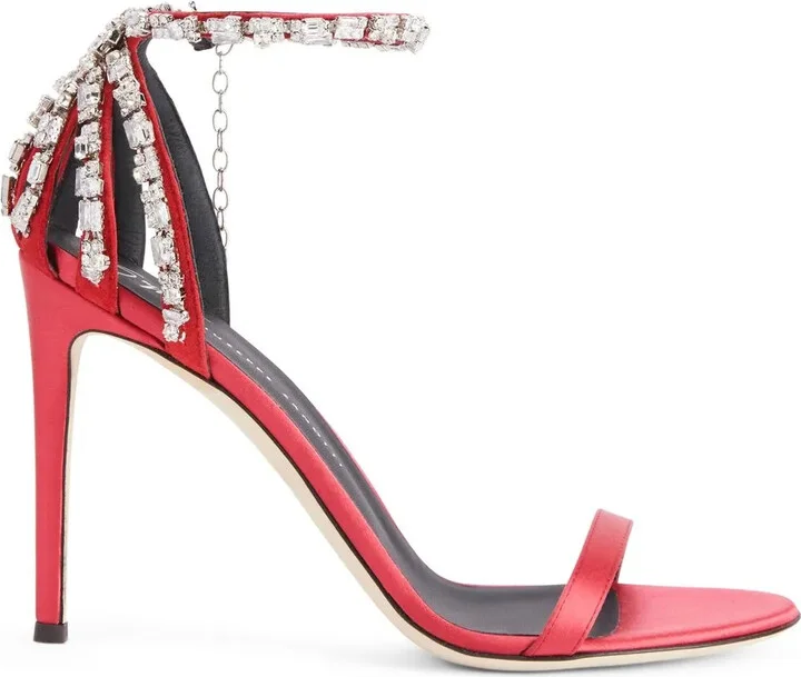 Adele crystal 105mm sandals