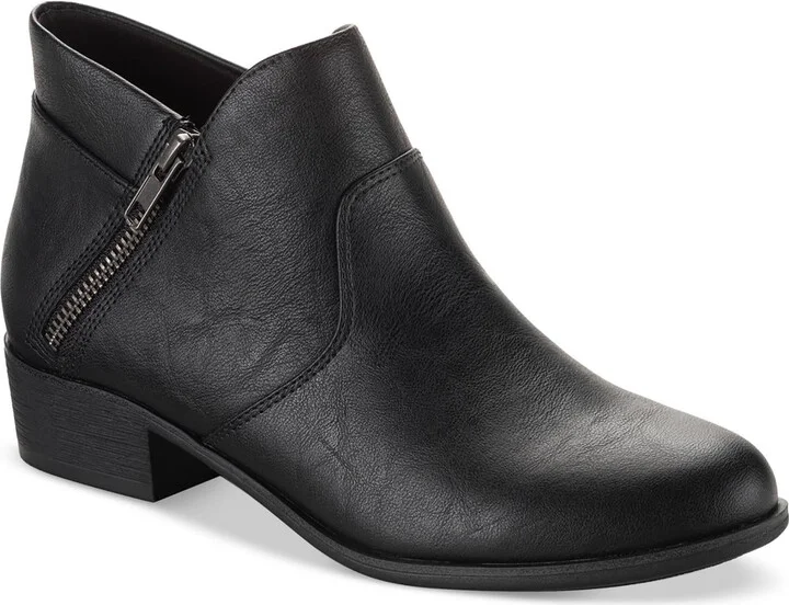 Adelinee Womens Padded Insole Almond Toe Ankle Boots