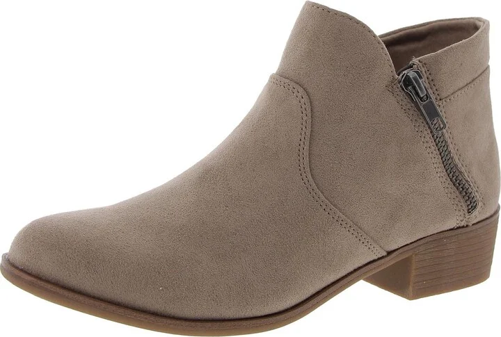 Adelinee Womens Zipper Ankle Boots