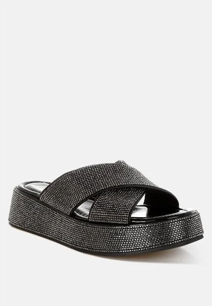 Adena Rhinestone Embellished Flatforms Women - Image 2