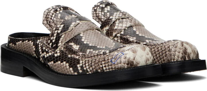 ADER error Beige Curve MU02 Slip-On Loafers - Image 4