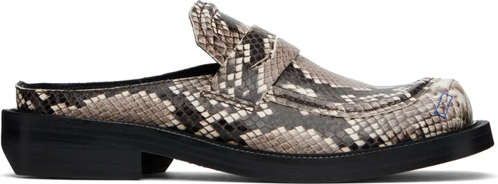 ADER error Beige Curve MU02 Slip-On Loafers