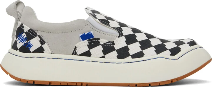 ADER error Black & White Log LAD Sneakers