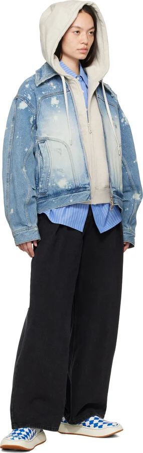 ADER error Blue & White Log LAD Sneakers - Image 5